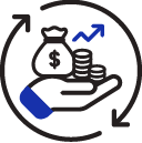 Net revenue retention icon