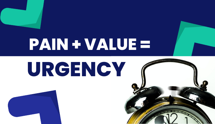Pain + Value = Urgency