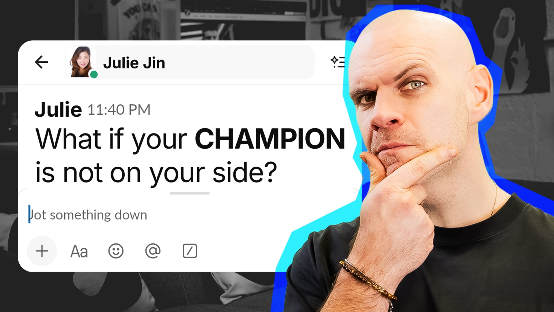 Ask Andy Whyte: What If Your Champion Is Your Competitor’s Champion?